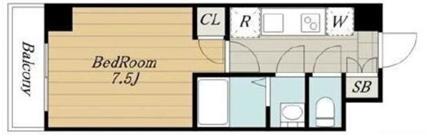 クレールブルーの物件間取画像
